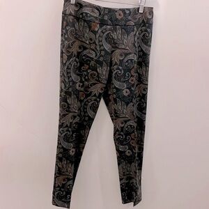 Estelle & Finn Paisley Pants Pull-On Leggings Size 4